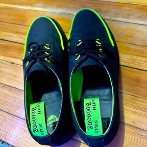 Size 12 Black and Neon Green Doc Martens